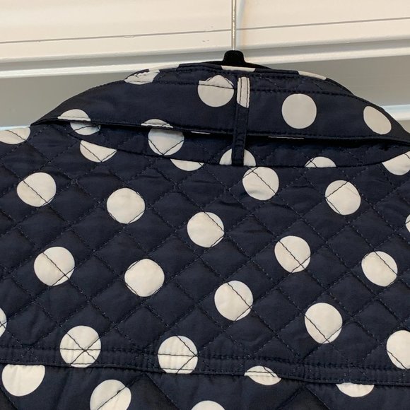 Nearly New (Only Worn Once) Cute Crown & Ivy Sleeveless Quilted Polka Dot Vest - Picture 7 of 9